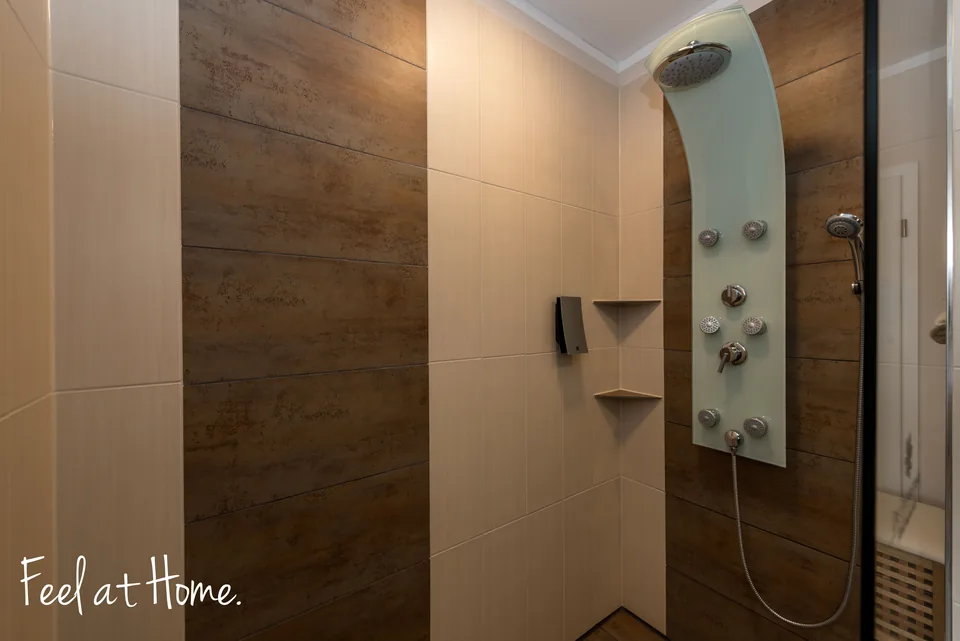 Wellnessdusche mit Massagepaneel